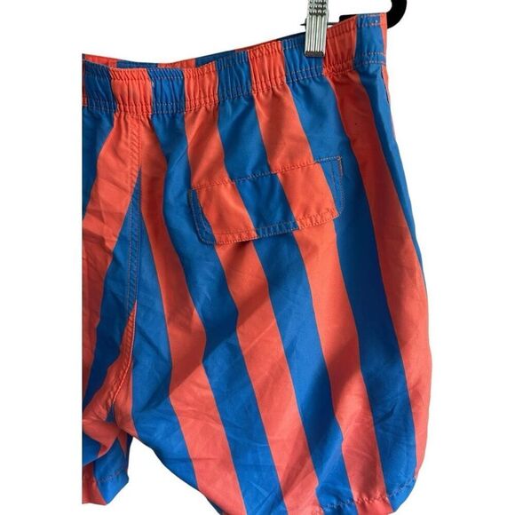 Onia The Calder Salmon Periwinkle Blue Striped Swim Trunks Size XL Revolve - Picture 6 of 9